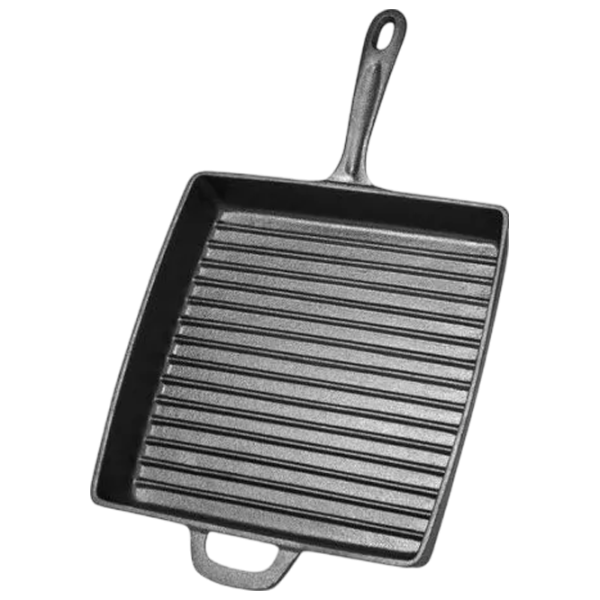 Tigaie Fissman Cast Iron 4137 Tigaie-grill / / Black photo 1