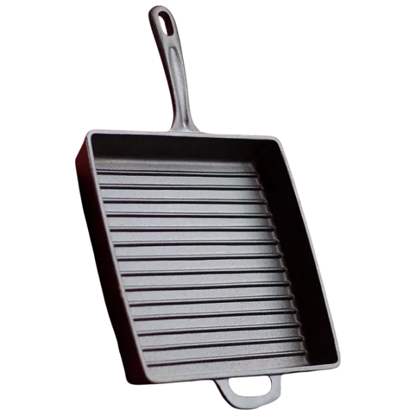 Tigaie Fissman Cast Iron 4137 Tigaie-grill / / Black photo 2