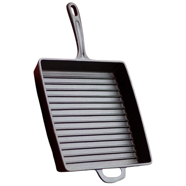 Tigaie Fissman Cast Iron 4137 Tigaie-grill / / Black photo 2