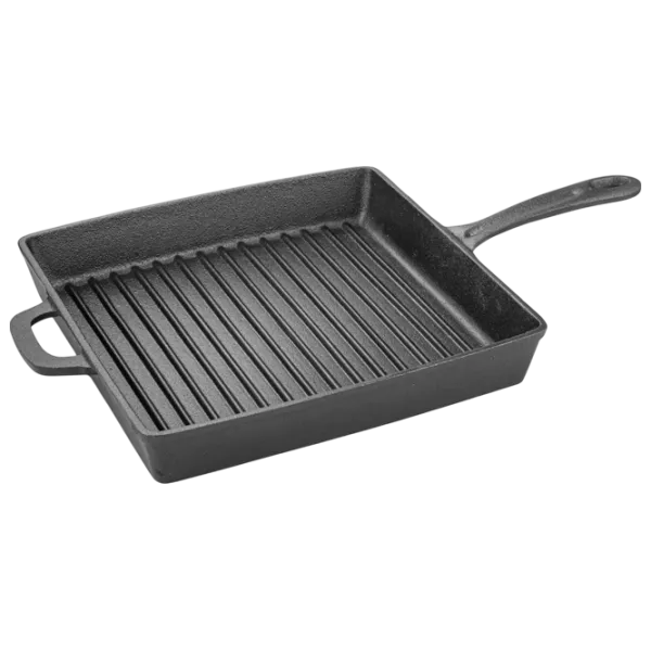 Tigaie Fissman Cast Iron 4137 Tigaie-grill / / Black photo 3