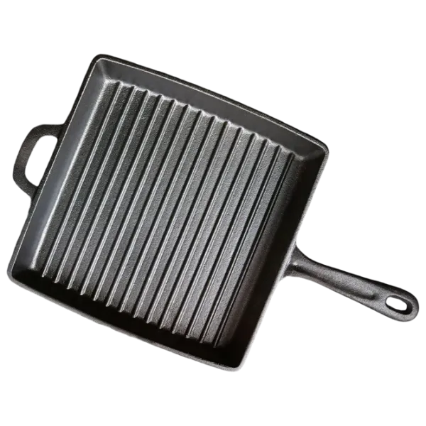 Tigaie Fissman Cast Iron 4137 Tigaie-grill / / Black photo 5