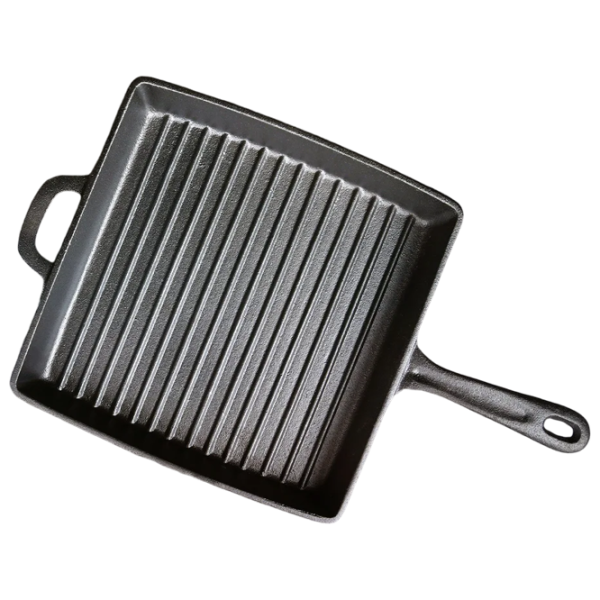 Tigaie Fissman Cast Iron 4137 Tigaie-grill / / Black photo 5