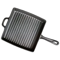 Сковорода Fissman Cast Iron 4137 Tigaie-grill / / Черный photo 5