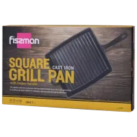 Сковорода Fissman Cast Iron 4137 Tigaie-grill / / Черный photo 7