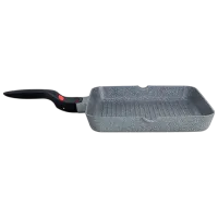 Tigaie Fissman Granite 4628 Tigaie-grill / 28 cm / Gray