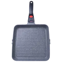 Сковорода Fissman Granite 4628 Tigaie-grill / 28 см / Серый photo 2