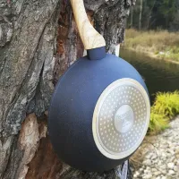 Сковорода Fissman Cosmic 4344 Вок / 24 см / Черный photo 7
