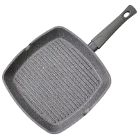 Сковорода Fissman Grey Stone 4978 Tigaie-grill / 28 см / Серый photo 3