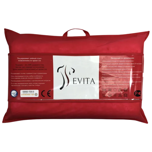 Pernă Evita Profistyle Contour 570466 Spumă cu memorie / 60 x 40 x 12 cm photo 2