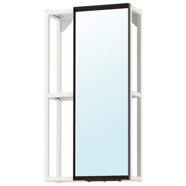 Шкаф с зеркалом Ikea Enhet 75 x 40 x 17см / Сталь / White photo 1 Шкаф с зеркалом Ikea Enhet 75 x 40 x 17см / Сталь / White photo 1
