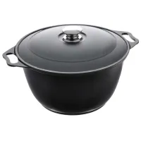 Кастрюля Kukmara К30А 3л Алюминий / Черный