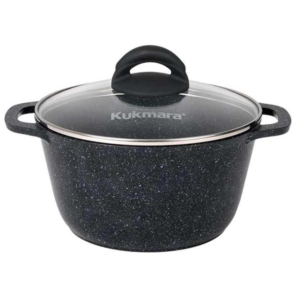 Кастрюля Kukmara КГЧ25А 2.5л Нержавеющая сталь / Черный photo 1