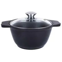 Cratiță Kukmara К01А 1l Aluminiu / Black