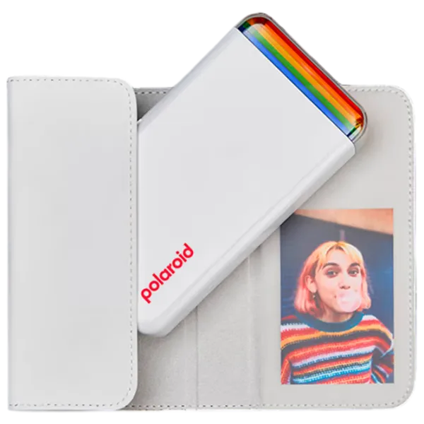 Husă pentru imprimantă Polaroid Hi-Print 2X3 Piele artificială / White photo 1