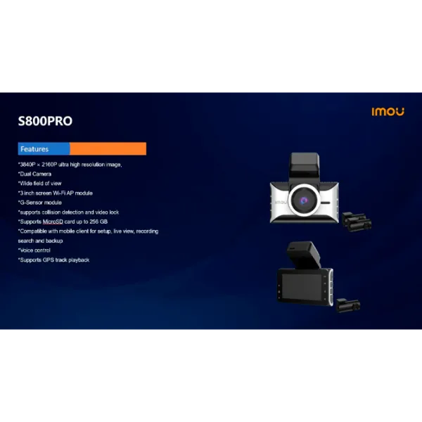 Видеорегистратор IMOU S800 Pro / Черный photo 8