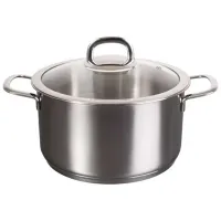 Кастрюля Fissman SF-CA4022G 4л Нержавеющая сталь / Розовый