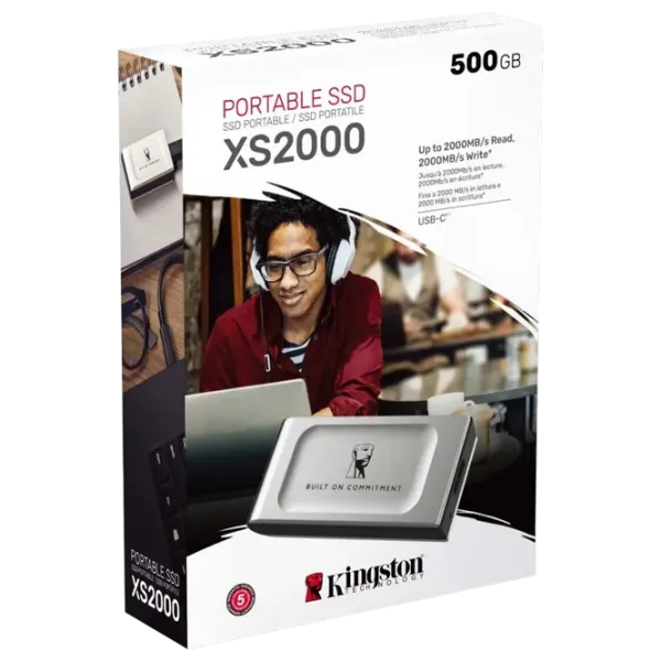 SSD Kingston XS2000 BoC 2 TB  / Silver photo 7