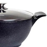 Кастрюля Fissman Grande 9.3л Нержавеющая сталь / Черный photo 5