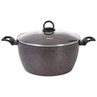 Кастрюля Fissman MAGNA 7.35л Алюминий / Черный