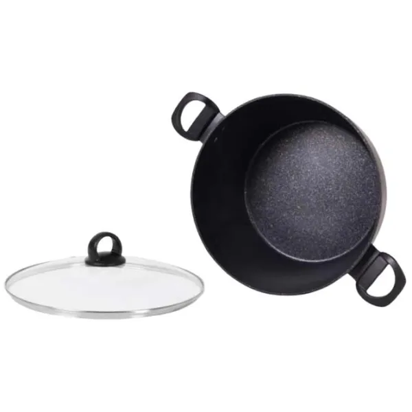 Кастрюля Fissman MAGNA 7.35л Алюминий / Черный photo 4