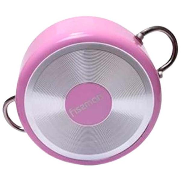 Кастрюля Fissman MINI CHEF 1.3л Алюминий / Пурпурный photo 2