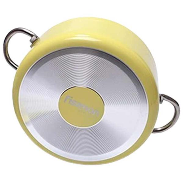 Кастрюля Fissman MINI CHEF 1.3л Алюминий / Желтый photo 2