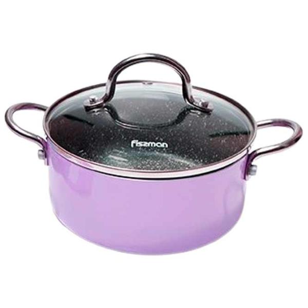 Кастрюля Fissman MINI CHEF 1.8л Алюминий / Желтый photo 1