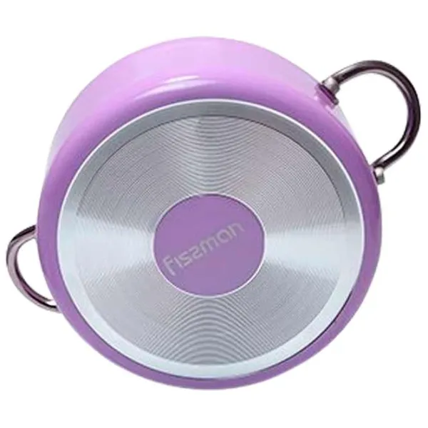 Кастрюля Fissman MINI CHEF 1.8л Алюминий / Желтый photo 2