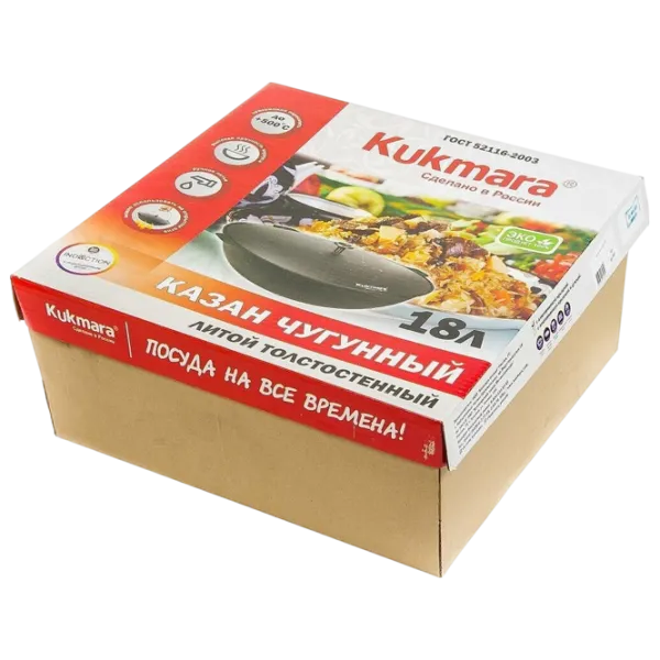 Котел Kukmara KC181 18л / Чугун / Черный photo 2