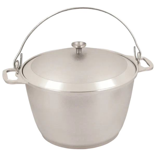 Ceaun pentru grătar Kukmara KP100 10l / Aluminiu / Silver photo 1