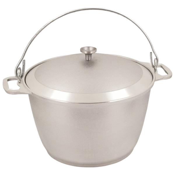 Ceaun pentru grătar Kukmara KP100 10l / Aluminiu / Silver photo 1