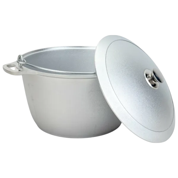 Ceaun pentru grătar Kukmara KP100 10l / Aluminiu / Silver photo 2