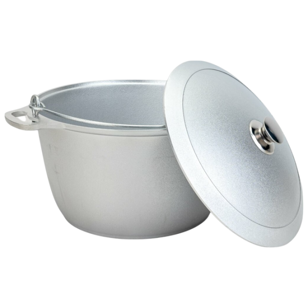 Ceaun pentru grătar Kukmara KP100 10l / Aluminiu / Silver photo 2