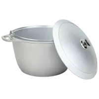 Ceaun pentru grătar Kukmara KP100 10l / Aluminiu / Silver photo 2