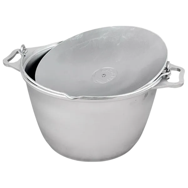 Ceaun pentru grătar Kukmara KP100 10l / Aluminiu / Silver photo 3