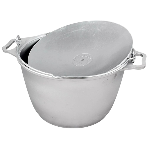 Ceaun pentru grătar Kukmara KP100 10l / Aluminiu / Silver photo 3