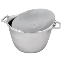 Ceaun pentru grătar Kukmara KP100 10l / Aluminiu / Silver photo 3