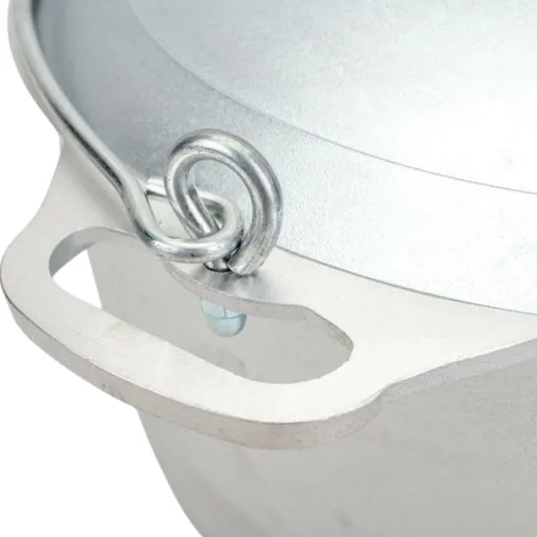 Ceaun pentru grătar Kukmara KP100 10l / Aluminiu / Silver photo 6