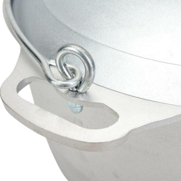 Ceaun pentru grătar Kukmara KP100 10l / Aluminiu / Silver photo 6