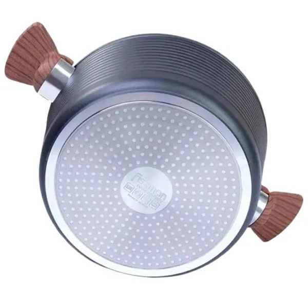 Кастрюля Fissman Diamond 7.1л Алюминий / Черный photo 3