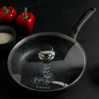Tigaie Kukmara Marmura CMT26603A Universală / 26 cm / Black photo 5
