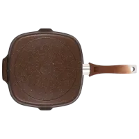 Сковорода Kukmara Marmura SGKMKI280A Tigaie-grill / / Коричневый photo 3