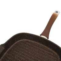 Сковорода Kukmara Marmura SGKMKI280A Tigaie-grill / / Коричневый photo 4