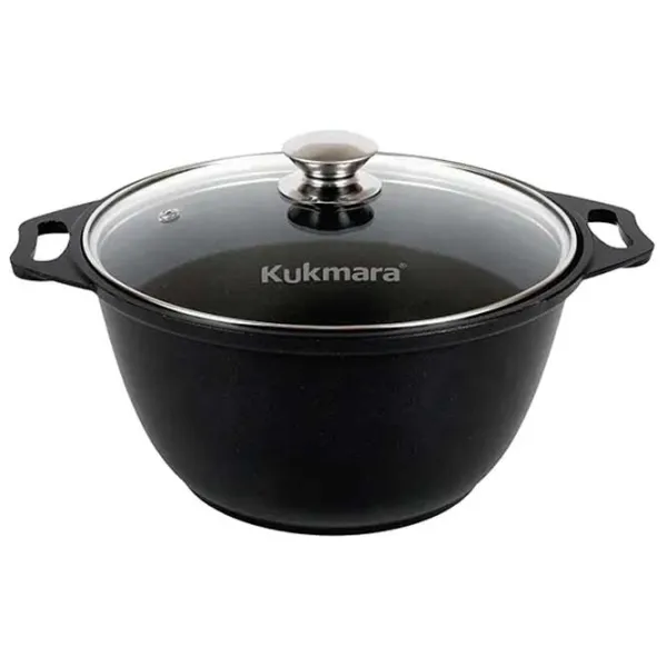 Кастрюля Kukmara К31А 3л Алюминий / Черный photo 1