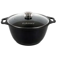 Кастрюля Kukmara К31А 3л Алюминий / Черный