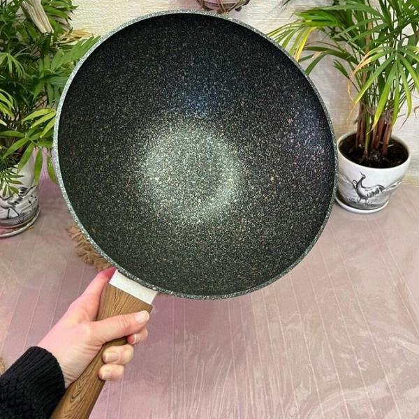 Сковорода Kukmara Granit Ultra SVKGO280A Вок / 28 см / Черный photo 4