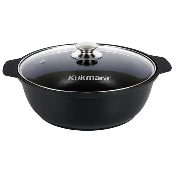 Кастрюля Kukmara Ж34А 3л Алюминий / Черный photo 1