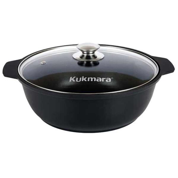 Кастрюля Kukmara Ж34А 3л Алюминий / Черный photo 1