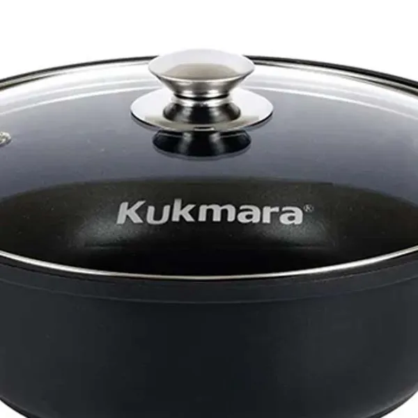Кастрюля Kukmara Ж34А 3л Алюминий / Черный photo 3