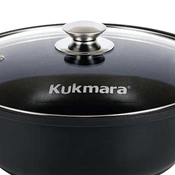 Кастрюля Kukmara Ж34А 3л Алюминий / Черный photo 3